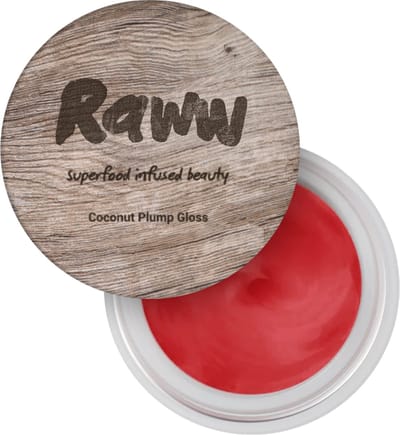RAWW - Coconut Plump Gloss in a Pot – Sweet Cherry - 100% Natuurlijk - Verzorgend - Doordrenkt met superfoods - Alle huidtypes - Dierproefvrij