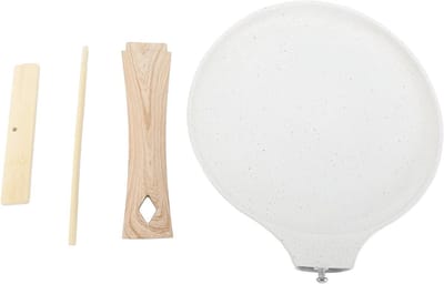Crêpe Pannenkoekenpan - Platte Koekenpan - Ontbijt Maken - Anti-aanbak Coating - 28 cm Diameter - Zwart