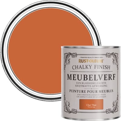 Rust-Oleum Oranje Chalky Finish Meubelverf - Chai Thee 750ml