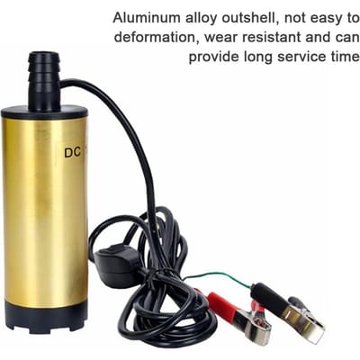 Aluminiumlegering Buitenschaal Draagbare Brandstoftransferspomp Elektrische Dompelpomp voor het Pompen van Dieselolie Water veelkleurig