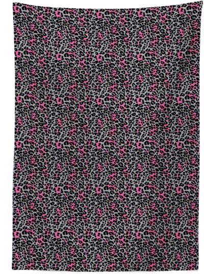 ABAKUHAUS Luipaard-tafelkleed 140x240 cm – Satijn – Binnen/buiten