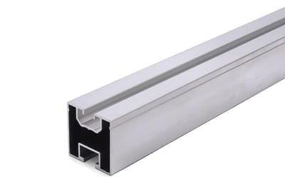 Solarprofiel Montagerail - Aluminium Profiel Systeem - Zonnepaneel Installatie - Twee Groeven 8.5/10.5mm - 40x40mm - Blank
