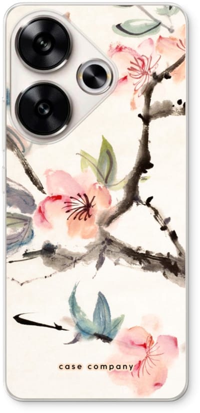 Case Company® - Hoesje geschikt voor Xiaomi Poco F6 hoesje - Japanse bloemen - Soft Cover Telefoonhoesje - Bescherming aan alle Kanten en Schermrand