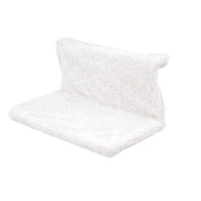 Jurrys Kattenhangmat - Hangbed - Kattenmand - Kattenbed - Radiator - Zachte Pluche Hoes - Verwarming - Wit - Afmeting 46×30×25cm