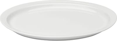 Essentials 2x ovaal bord Hotel line - Wit -