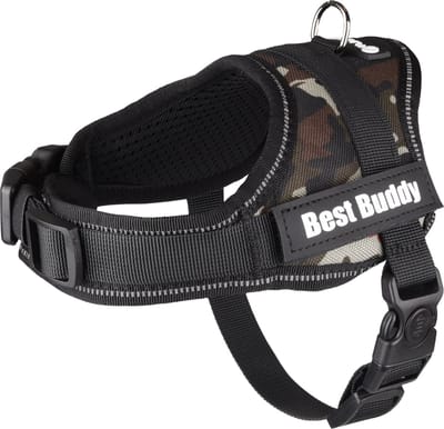 Flamingo Pluto Liberty - Harnas Honden - Harnas Best Buddy Pluto Jungle Camouflage Xxs 34-46cm 20mm - 1st - 129316 - 1st