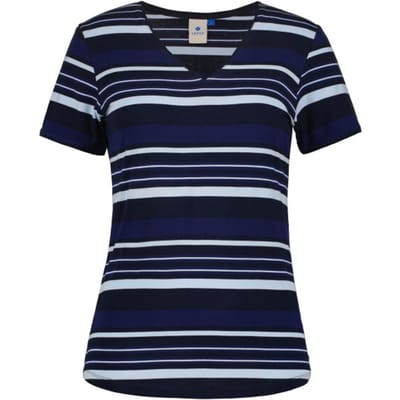LUHTA - kivihaka - T-shirt korte mouw dames - Blauw