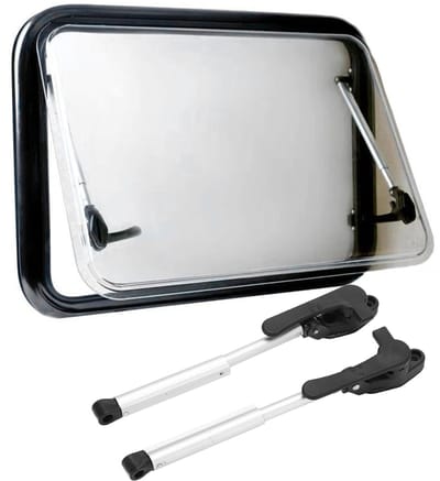 Dailygoody - Telescopische RV Raamsteun Bar - Aluminium Steun - 2-delig - Ideaal voor Caravan - Verstelbare Hoogte - Duurzaam en Lichtgewicht - G