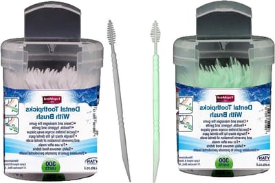 Tandenstokers Plastic - Interdentale Borstel - Mondhygiëne Verbeteren - Dubbelzijdig Ontwerp - 600 Stuks - Wit