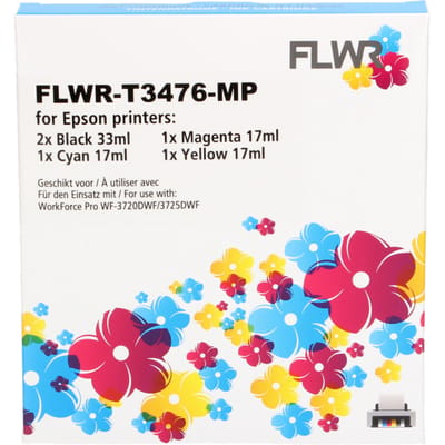 FLWR - Cartridges / Epson 34XL Multipack / zwart en kleur / Geschikt voor Epson