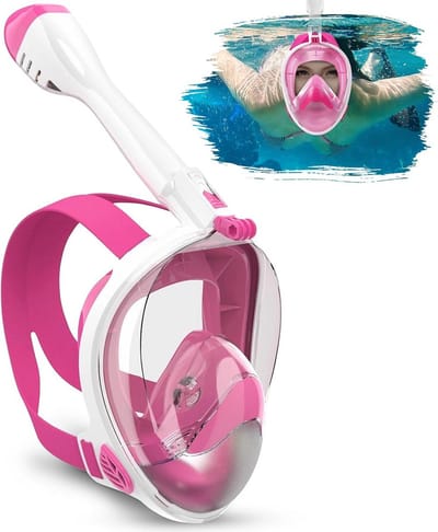 Panoramisch Snorkelmasker 180° met Camerahouder - Anti-Condens en Lekdicht