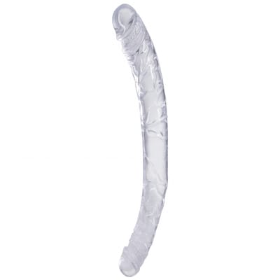 Doc Johnson - Transparante dubbele dildo - 33 cm