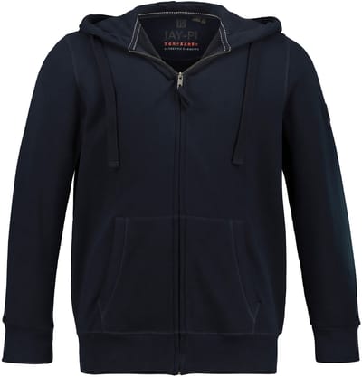 JAY-PI - Heren - Hoodie-jack sweat - Donkermarine - Maat 8XL
