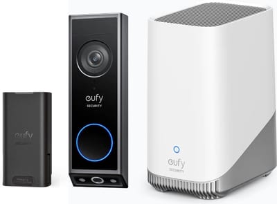 eufy Security E340 Video Doorbell + HomeBase 3 S380 + Extra accu - Bundelvoordeel