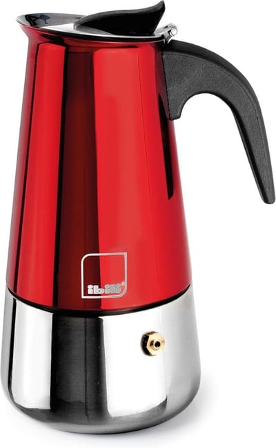 Espressomachine voor 10 kopjes, 460 ml, roestvrij staal, inductie geschikt