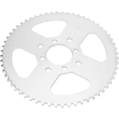 40 41 420 Ketting 60 Tand Tandwiel 60T 8 Gaten Stalen Tandwiel voor Go-kart Mini Crossmotoren ATV Vierwieler Quad Benzine Aangedreven Karts white
