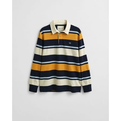 Gant Trui Striped Heavy Rugger Avond Blauw / male