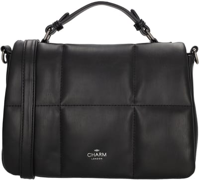 Charm London Manchester Schoudertas - Crossbody - Handtas - Schouderband - Zwart