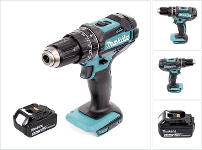 Makita DHP 482 G1 accu klopboormachine 18 V 62 Nm + 1x oplaadbare accu 6.0 Ah - zonder oplader