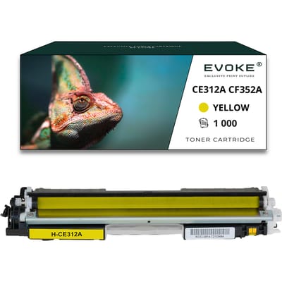 Evoke Compatibele Toner voor Hp Ce312A Ce-312A 126A Cf352A Cf-352A 130A Geel 1000 Pagina's Laserjet Pro Cp1025 Cp1025Nw Mfp M175A M175Nw