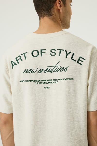 Chief t-shirt beige