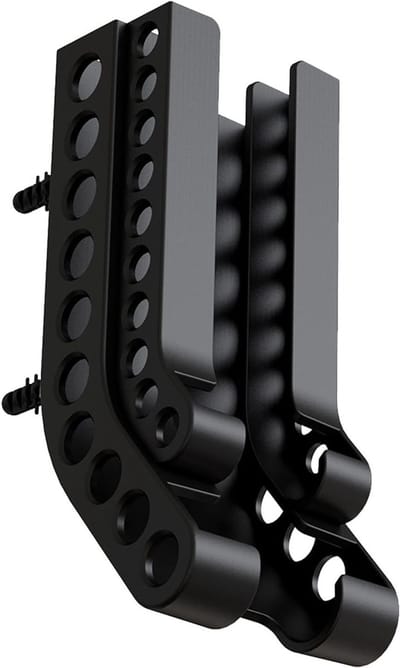 Batterij Opberger - Batterijhouder Dispenser - Batterijen Organiseren - Wandmontage Opties - 14 x 3.5 cm - Zwart