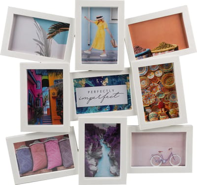 Fotolijst - Henzo - Daisy Gallery - Collagelijst voor 9 foto's - Fotomaat 10x15 cm - Wit