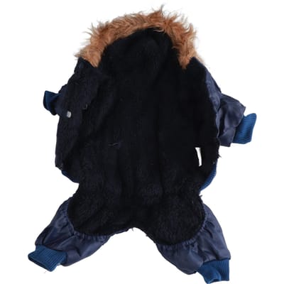 Hondenhoodie Winterjassen Modieus Schattig Verdikt Herfst Winter Hond Winterjas voor Klein Middel XS blauw