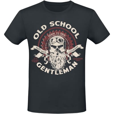 Gasoline Bandit T-shirt - Old School Gentleman - S tot 4XL - voor Mannen - zwart