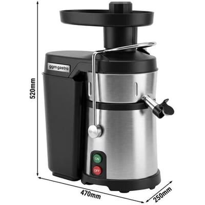 GGM Gastro Elektrischer Entsafter - 750 Watt - 2.800 U/min - 120 kg/h