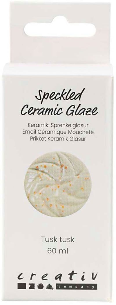 Creativ Company keramiek glazuur Tusk Tusk 60ml - glanzend spikkel effect.