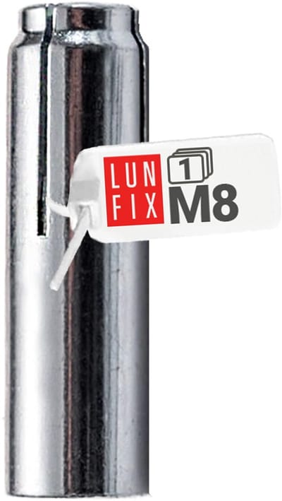 LUN FIX - M08 inslaganker + zware lastanker - stalen plug - verzinkt