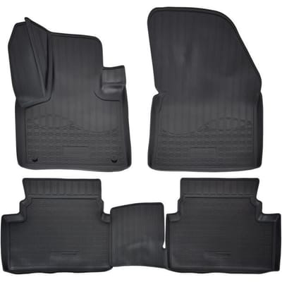 Doublures NORM | Tapis De Sol En Caoutchouc TPE Toutes Saisons Pour Citroën C5 Aircross depuis 2017 noir