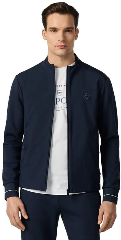 Hackett Hm5800114 Sweatshirt Met Rits Blauw L Man