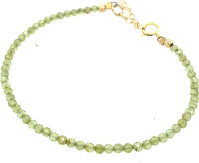 Pat's Jewels Armband - Armband Dames - Kralen - Natuursteen kralen - Keramiek - Groen - Goud