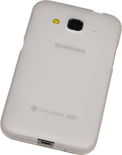 Samsung Galaxy Core Prime G360 TPU Hoesje Transparant Wit – Back Case Bumper Hoes Cover
