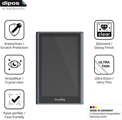 dipos – 4x Beschermfolie geschikt voor SmallRig Wireless Monitor 4850B | Krasbestendige & heldere Screenprotector Ultra-Thin