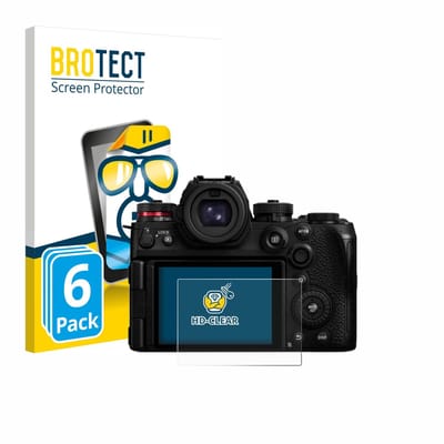 BROTECT - Screenprotector voor Panasonic Lumix DC-S1RII - Folie Beschermfolie transparant 6 Stuks