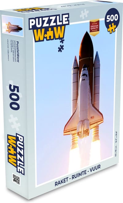 Puzzel Raket - Ruimte - Vuur - Legpuzzel - Puzzel 500 stukjes