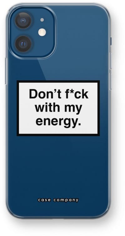 Case Company® - Hoesje geschikt voor iPhone 12 hoesje - My energy - Soft Cover Telefoonhoesje - Bescherming aan alle Kanten en Schermrand