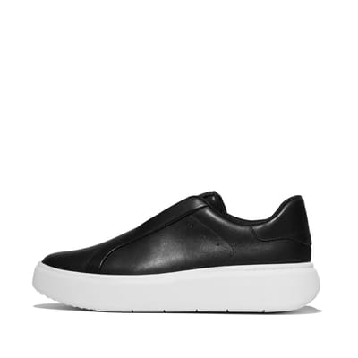FitFlop FitFlop Rtg Leather Laceless Sneakers ZWART - Maat 36
