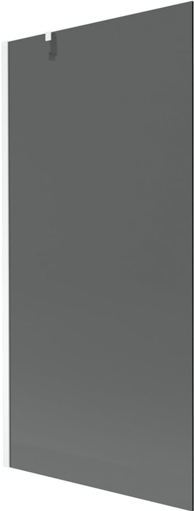 Mexen Next badscherm 1-delig 90 x 150 , grafiet, wit - 895-090-000-00-40-20