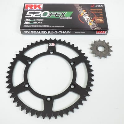 kit chaîne france uitrusting voor moto kawasaki 450 klx r 2007 à 2020 13x50 pas 520 nieuw