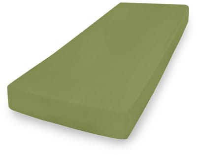 Matex Jersey PREMIUM - Hoeslaken - 110x190/120x200 cm - Groen - 100% Katoen