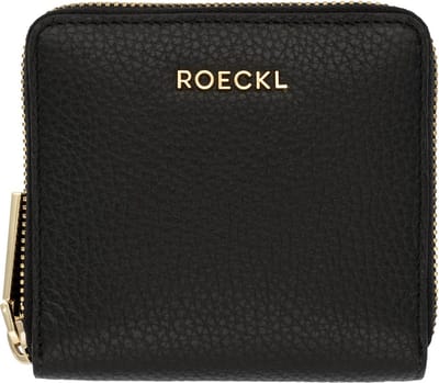 ROECKL Leren Portemonnee Deda Zip Around Wallet Black Zwart