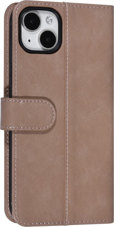 UNIQ Accessory Roze Pu Leer Book Case Telefoonhoesje voor Apple iPhone 14 Plus - Bescherming van Telefoon.