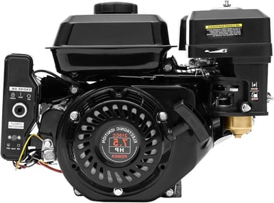 Krachtige 7.5 PK 4-takt Benzinemotor met Elektrische Start, 210 cc, 3600 RPM, Ideaal voor Go-Karts, Compressoren en Tuinmachines