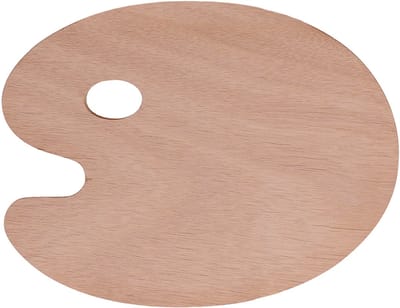 Meng palet, houten, ovalen
