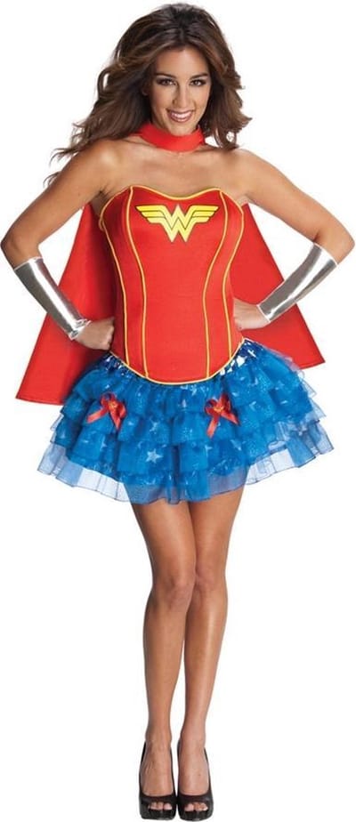 Wonderwoman Kostuum | Wonder Woman Superheldin Korset | Vrouw | Medium | Carnaval kostuum | Verkleedkleding