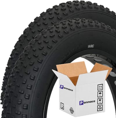 Fatbanden - Fietsbanden - Fatbike Gebruik - Stijf Rubber - 20 x 4.00 - Zwart